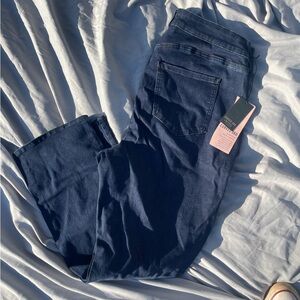 NYDJ Straight Leg Dark Indigo Women's Short Jeans